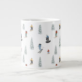 Winter afdaling patroon grote koffiekop (Voorkant)