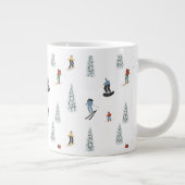 Winter afdaling patroon grote koffiekop (Rechts)