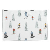 Winter afdaling patroon kussensloop (Achterkant-Rechts)