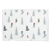 Winter afdaling patroon kussensloop (Voorkant-Links)