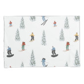 Winter afdaling patroon kussensloop (Voorkant-Rechts)