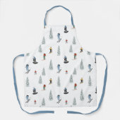 Winter afdaling patroon schort (Voorkant)