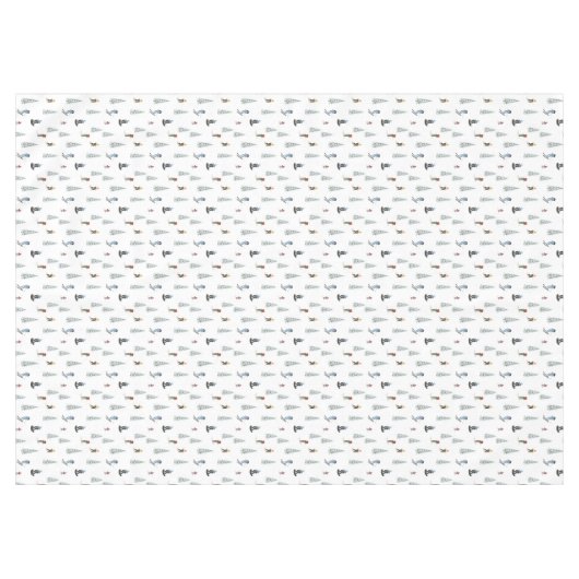 Winter afdaling patroon tafelkleed (Voorkant (Horizontaal))