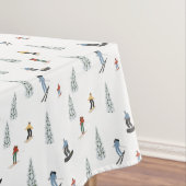 Winter afdaling patroon tafelkleed (Voorbeeld)