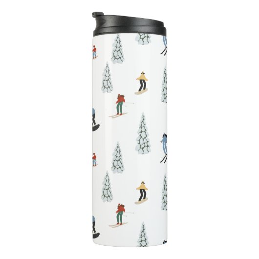 Winter afdaling patroon thermosbeker (Geroteerd rechts)
