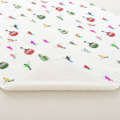 Winter afdaling skiërs Skipatroon Sherpa Deken (3/4)