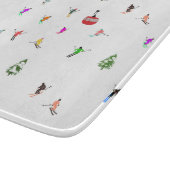 Winter afdaling skiërs Skipatroon Snijplank (Hoek)