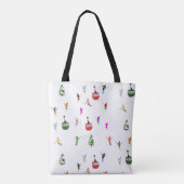 Winter afdaling skiërs Skipatroon Tote Bag (Achterkant)