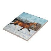 Winter Akhal-teke Tegeltje (Zijkant)