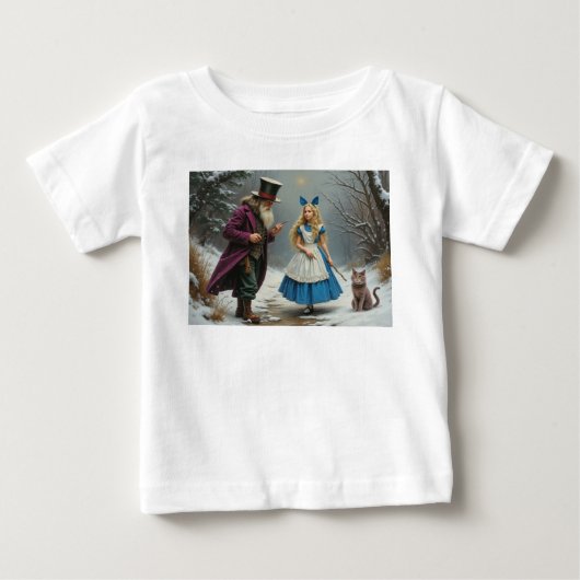 Winter Alice baby wit shirt (Voorkant)