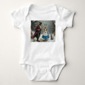 Winter Alice baby witte bodysuit (Voorkant)