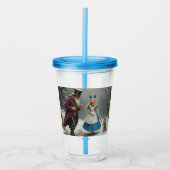 Winter Alice blauwe acryl tumbler Acryl Drinkbeker (Voorkant)