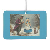 Winter Alice blauwe auto luchtverfrisser (Achterkant)