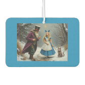 Winter Alice blauwe auto luchtverfrisser (Voorkant)