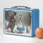 Winter Alice blauwe lunchbox (In situ)