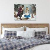 Winter Alice canvas print (Insitu (Slaapkamer))
