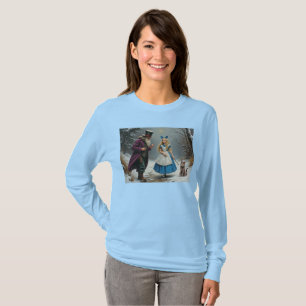 Winter Alice dames blauw T-shirt met lange mouwen