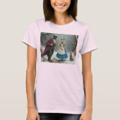 Winter Alice dames roze T-shirt (Voorkant)