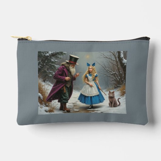 Winter Alice grijs zakje Etui (Voorkant)