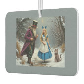 Winter Alice grijze auto luchtverfrisser (Links)