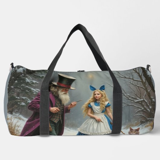 Winter Alice grote duffel tas (Voorkant)