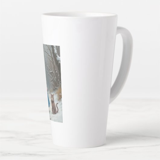 Winter Alice grote latte mok (Rechterhoek)