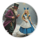 Winter Alice keramische knop (Voorkant)