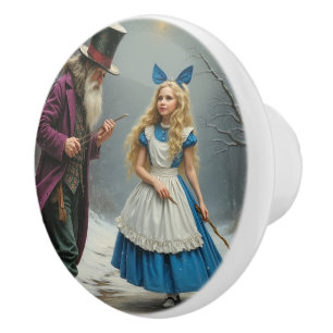Winter Alice keramische knop