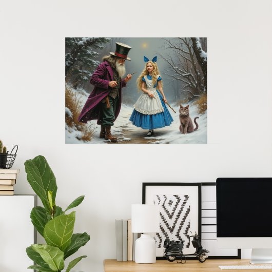 Winter Alice matte waarde poster (Thuiskantoor)