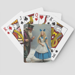 Winter Alice Poker speelkaarten