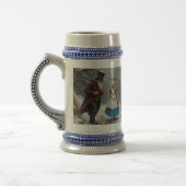 Winter Alice rechterhand blauwe stein Bierpul (Links)