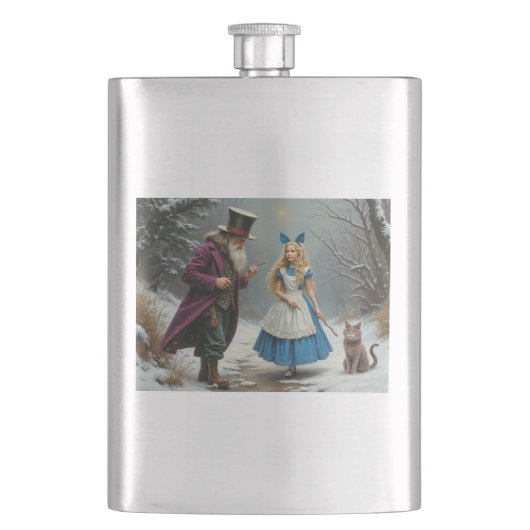 Winter Alice roestvrijstalen fles Flacon (Voorkant)