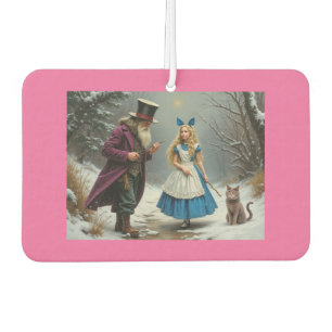 Winter Alice roze auto luchtverfrisser