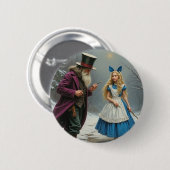 Winter Alice-toets Ronde Button 5,7 Cm (Voorkant /achterkant)