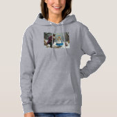Winter Alice vrouwen grijs gekapt sweatshirt (Voorkant)