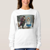 Winter Alice vrouwen witte sweatshirt (Voorkant)