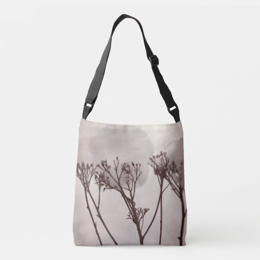 Winter all-over-print crossbody tas (Achterkant)