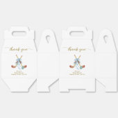 Winter All Star Bow Floral Hockey Baby Shower Bedankdoosjes (Ongevouwen)