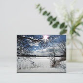 "Winter Along the Mohawk" Briefkaart (Staand voorkant)