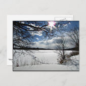 "Winter Along the Mohawk" Briefkaart (Voorkant / Achterkant)