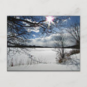 "Winter Along the Mohawk" Briefkaart (Voorkant)