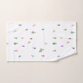 Winter Alpine Skiërs Skiën Patroon Bad Handdoek (Handdoek)