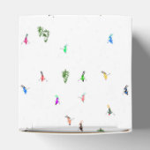 Winter Alpine Skiërs Skiën Patroon Bedankdoosjes (Bovenkant)