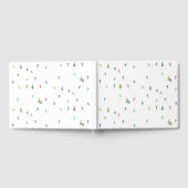 Winter Alpine Skiërs Skiën Patroon Gastenboek (Volledig)