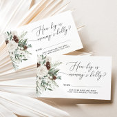 Winter altijd groen hoe groot is mama's buik informatiekaartje