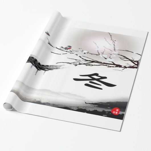 Winter Amerikaans Inpakpapier (Uitgerold)