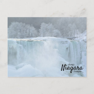 Winter Amerikaanse Herfsten, bevroren   Niagara De Briefkaart
