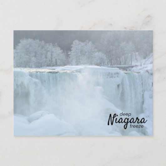 Winter Amerikaanse Herfsten, bevroren | Niagara De Briefkaart (Voorkant)