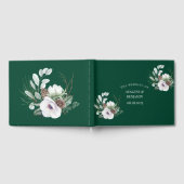 Winter Anemoon Bloemen Handgeschilderde bruiloft Gastenboek (Volledig)