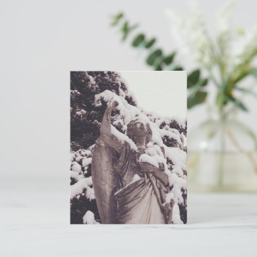 Winter Angel Briefkaart (Staand voorkant)